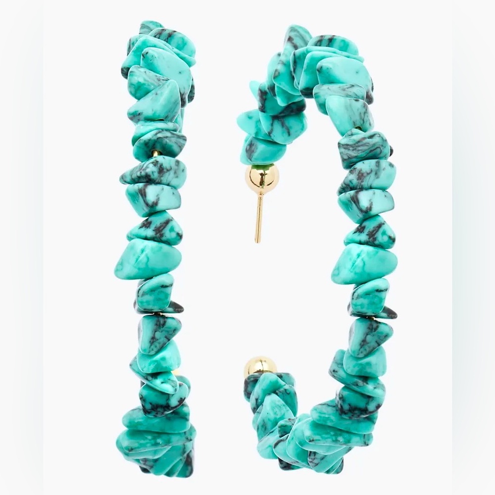 🌺🎉HP🎉🌺 NWT Cult Gaia Shirin Large Hoop Earrings - Picture 14 of 16